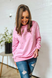 Pearl Kissed Top in Pink!