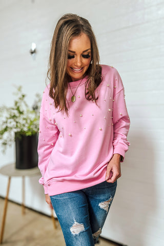 Pearl Kissed Top in Pink!
