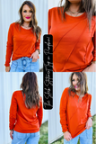 The Sleek Statement Top in Pumpkin!