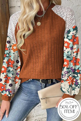 50% Off!!! Laurel Top in Cinnamon!