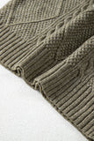‘Sipping Cider’ Cable Knit Tunic/Dress (Olive)!
