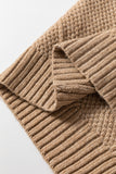 ‘Sipping Cider’ Cable Knit Tunic/Dress (Caramel)