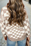 The San Francisco Check Top! (Khaki/White)