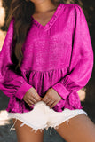 Hot Pink Metallic Top! (In Stock!)