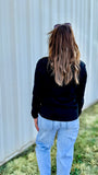 The Sleek Statement Top in Black (Long Sleeve)!