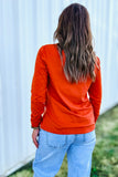 The Sleek Statement Top in Pumpkin!