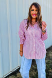 The Izzy Stripe Top in Red/White!