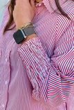 The Izzy Stripe Top in Red/White!