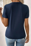 Navy Textured Top! (In Stock!)