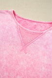 The Sadie Mineral Wash Tee in Pink!