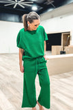 ‘The Beckham’ Textured 2-Piece Set in Green!