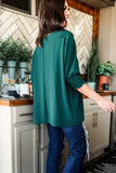 Oversized Shift Top (Deep Green)!