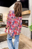 Oversized Shift Top in Wildflower Print! (M, 2X)