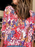 Oversized Shift Top in Wildflower Print! (M, 2X)