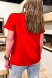 The Everyday Essential Relaxed Tee in Red!