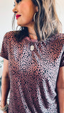 Everyday Cheetah Tee! (Mulberry Frost!)