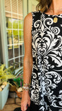 50% Off!!! Classic Damask Sleeveless Top! (3X)