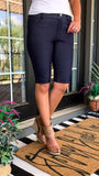 The Sadie Bermuda Shorts in Denim (In Stock!)