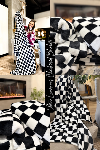 Ultra Luxurious Checkered Blanket!