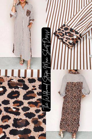 The Wildwood Stripe Maxi Shirt Dress!