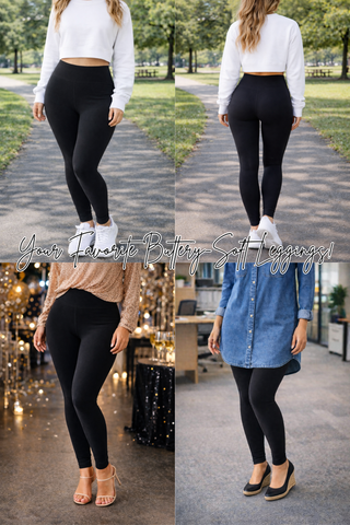 Your Favorite (Buttery-Soft) Leggings in Black!
