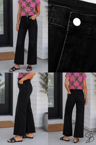 Sunset Blvd Crop Jeans (Black)!