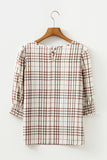 Coffee Break Plaid Top! (In stock!)