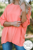 50% Off!!! Oversized Shift Top in Coral!