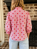 The Seeing Red Ruffle Top! (In stock!)