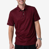 Performance Polo - Texas - Black & Red