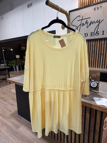The Lemon Drop Babydoll Tunic! (In stock!)