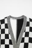 The Harvest Check Cardigan in Black & White! (In stock!)