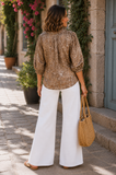 The Metallic Snake Print Top!