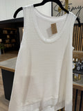 The White Waffle Knit Tank! (In stock!)