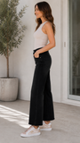 Sunset Blvd Crop Jeans (Black)! (In stock!)
