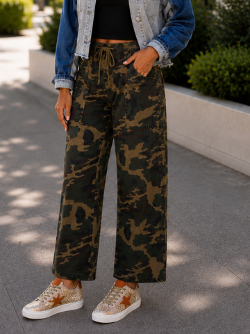 The Off Duty Camo Barrel Jeans! (In stock!)