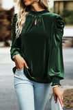 NEW ‘The Broadmoor’ Velvet Top (Dark Green)