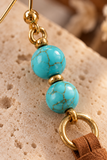 The 'Out West' Turquoise + Leather Earrings!