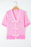 The Pink Bow Stripe Knit Top! (In stock!)