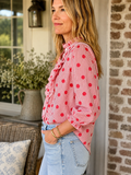 The Seeing Red Ruffle Top! (In stock!)