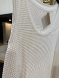 The White Waffle Knit Tank! (In stock!)