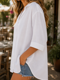The Jola Oversized Blouse in Crisp White!