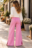 The Edge Appeal Wide Leg Stud Jeans (PINK!) (In stock!)
