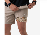Athletic Short - Heather Khaki - Venado Camo Liner