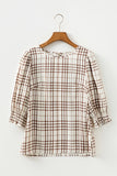 Coffee Break Plaid Top! (In stock!)