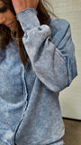 NEW ‘Central Park’ Mineral Wash Waffle Top (Blue)!