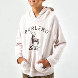 Youth Athletic Hoodie - Whitetail Deer - Heather Oatmeal