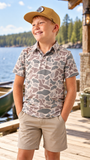 Youth Performance Polo - Classic Deer Camo