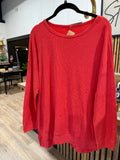 The Red Hot Waffle Knit Top! (In stock!)