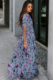 The Sky Blue Floral Maxi! (In stock!)